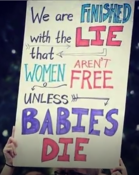pro life poster we are finished with the lie